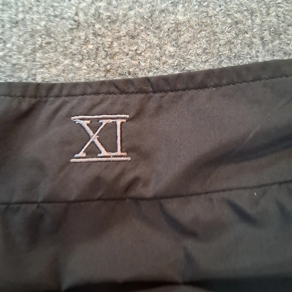 Walter Hagen Golf media cremallera pull over manga corta para hombre malla media negro Foto 4 de 4