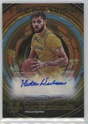 2022-23 Bowman Inception University Gold Foil V1 /50 Hunter Dickinson Auto 00y3