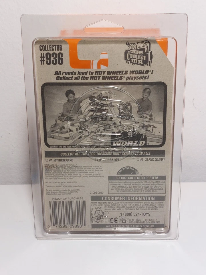 Hot Wheels 1999 Treasure Hunt Series Jaguar D- Type...B3 - Image 2 of 2