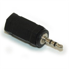 3.5mm Stereo TRS Jack Female to 2.5mm Stereo TRS Plug Male adapter