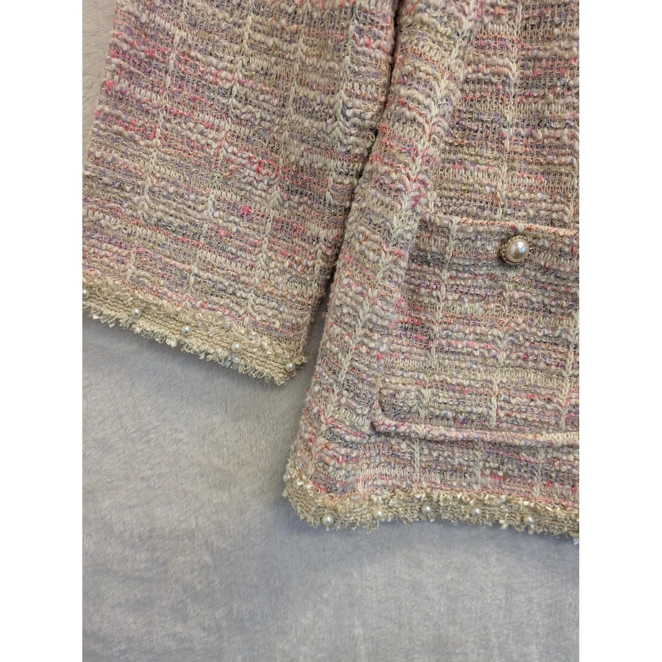 Женская куртка-кардиган Alfred Dunner с жемчужным украшением размер S - Изображение 2 из 4