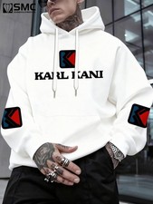 Men's 3D printed hooded sweater with cultural graffiti print and hip hop pattern