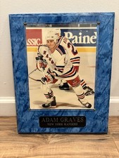 Adam Graves NY Rangers Plaque | 1994 Stanley Cup Champion | NHL Fan Collectible 