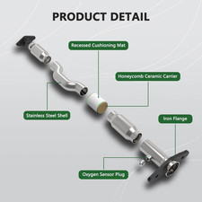 Catalizzatore Compatibile con Jeep Wrangler 3.6L 2012-2017, Jeep W...