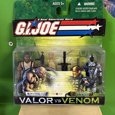 Hasbro G.I. Joe Valor vs Venom Roadblock vs. Cobra Claws 2003 - Sealed