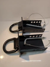 2 Piece Stake Pocket D Ring Heavy Duty Adjustable Trailer Stake Pocket  12000lbs