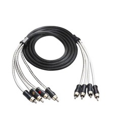RECOIL PCI46 Premium 99.99 OFC 6ft 4-Channel RCA Audio Interconnects Cable