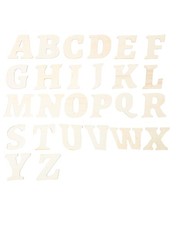 Wooden Letters Craft Set 3 Inch Cute Letter Shapes Home Decor DIY 170 PCS