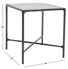 Safavieh JESSA METAL SQUARE END TABLE, Reduced Price 2172772241 SFV9503D