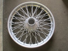 Vintage Dunlop wire wheel  2.5 x 18 inch  60 spoke silver respoked