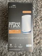 ARRIS Surfboard mAX W21 Tri-Band Mesh Ready Wi-Fi 6 Router, AX6600 Wi-Fi - White