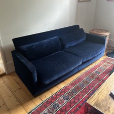 Habitat Chester Blue Fabric Sofa Couch