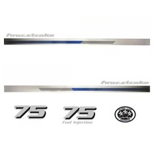 Replace Yamaha 75 HP 4 stroke outboard engine  Cowl Cove Decal Sticker Kit