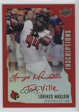 2015 Upper Deck Inscriptions Red 134/149 Lorenzo Mauldin #LM Auto 2u3