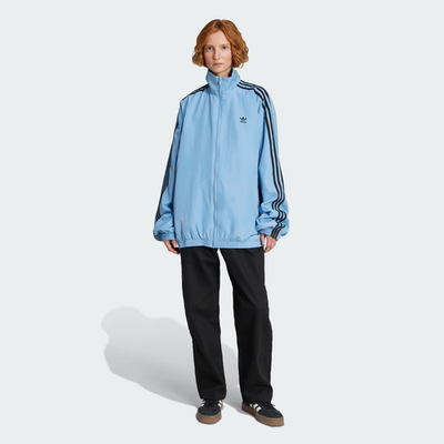 Adidas Track Jacket Full Zip Women's M Ash Blue JY2638 for sale