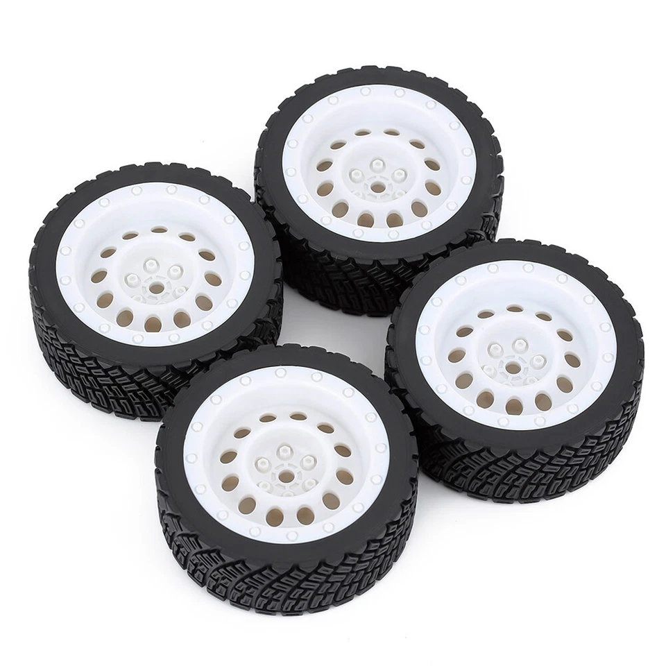 Austar 12mm Hex 67mm Rubber Tires Wheel for 1/10 Rolly WLtoys 1/14 144001 RC Car - Image 2 of 4