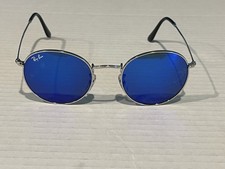 GAFAS DE SOL REDONDAS RAY-BAN RB3447 Marco Plateado/Lente Espejo Azul