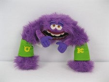 Monsters University Art Plush 8" Purple Green Oozma Kappa Pixar Disney EUC