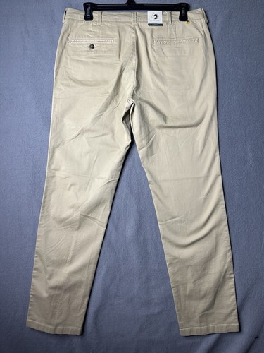 DUCK HEAD Shoreline Pants Men's 36x32 Dark Khaki Cotton Blend $98 Stretch New - Picture 11 of 17