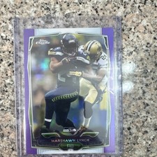 Topps 2014 Chrome Purple Refractor #61 Marshawn Lynch Seattle Seahawks NFL