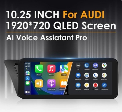 Android CarPlay Head Unit for Audi A4/S4 09 16 | 10.25'', GPS, BT, USB, Stock Fit