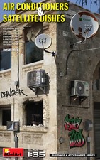 Air Conditioners & Satellite Dishes 1:35 Plastic Model Kit MINIART