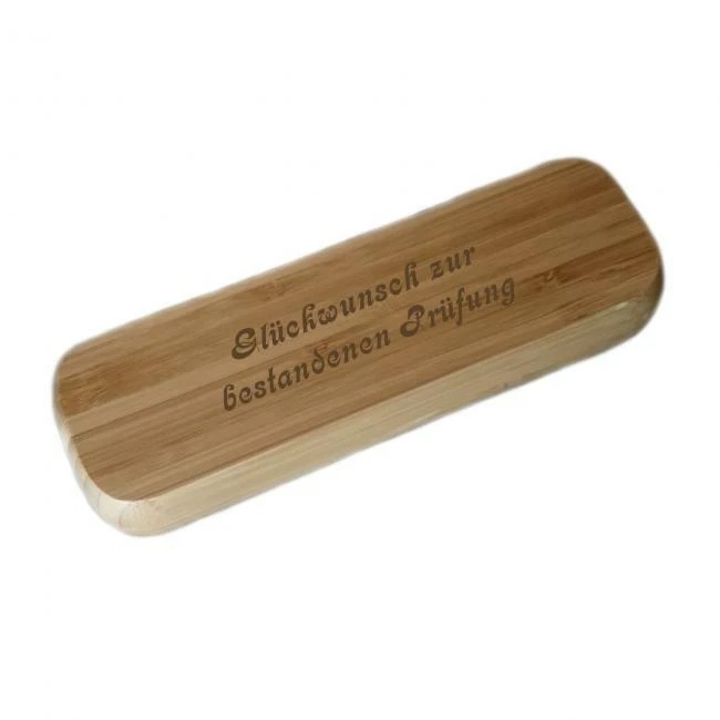 Holz-Kugelschreiber im Etui - Bambus - personalisiert mit Wunschgravur - Bild 2 von 3