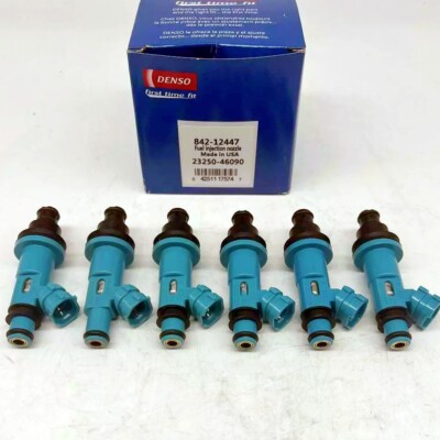 6X Genuine Denso FUEL INJECTORS FOR Toyota Supra Lexus SC300 IS300 GS300 3.0 I6