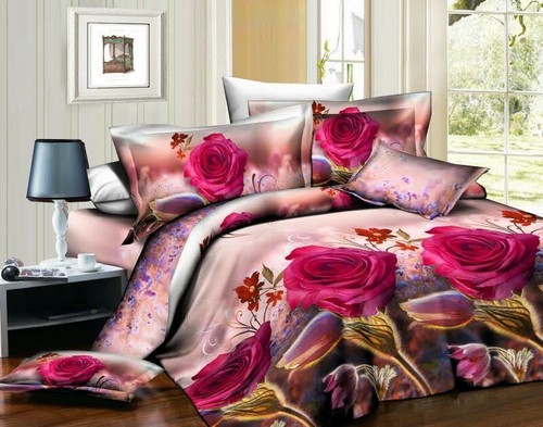 Juego de fundas de edredón 3D estampados de flores juegos de cama de Navidad fundas de almohada todos los tamaños - Imagen 8 de 14