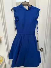 Ieena for Mac Duggal Blue Dress