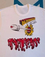 New Bloodrock White Color 100% Cotton Short Sleeve Gift For Fan Shirt BT1194