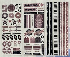 Creative Memories Designer Stickers  MEMOIRS  MEMORIES 3/pk. - NIP