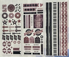 Creative Memories  Designer Stickers ~  MEMOIRS & MEMORIES 3/pk. - NIP