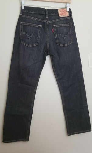 Levis 514 NWT 28x28 Women's 16 Slim Straight Regular Jeans Pants Dark Wash Denim - Picture 3 of 12