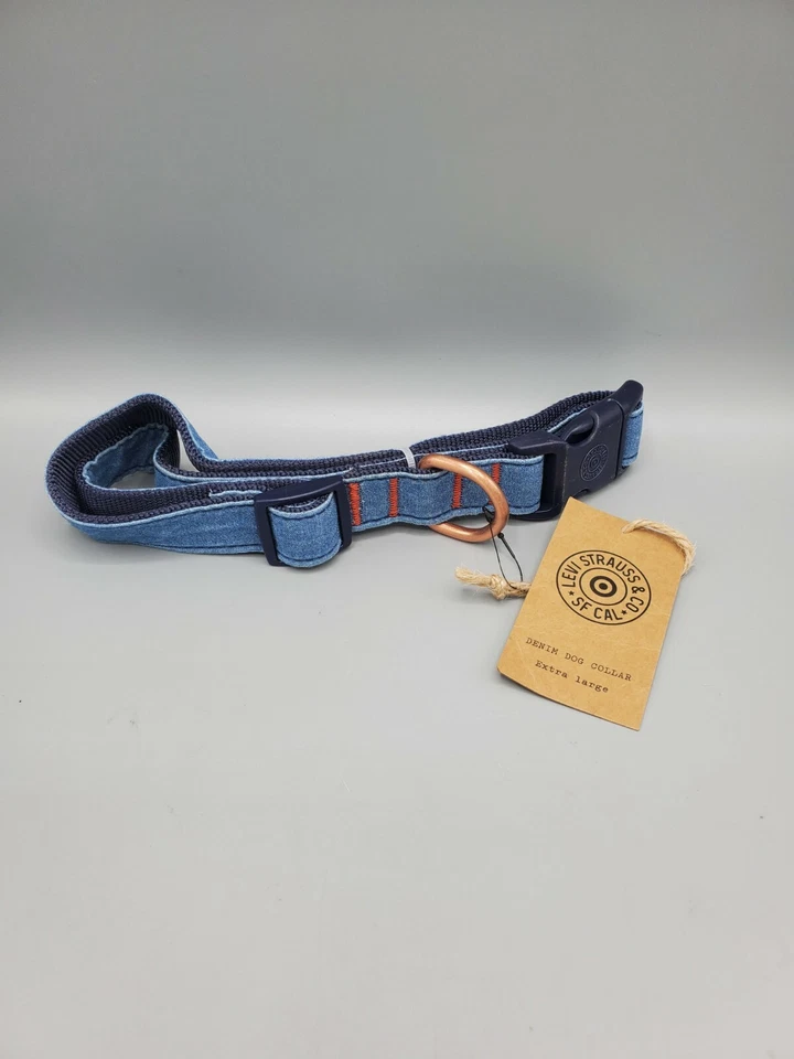 Levi's x Target Limited Edition Size Extra Large Denim Dog Collar Up to 90+lbs