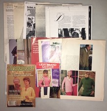 Vintage Knit  Crochet Patterns 1970's  1980's Cardigans Jackets "N"