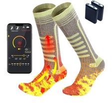 Rechargeable Heated Socks for Men Women,Upgraded 5000mAh Battery Electric Socks
