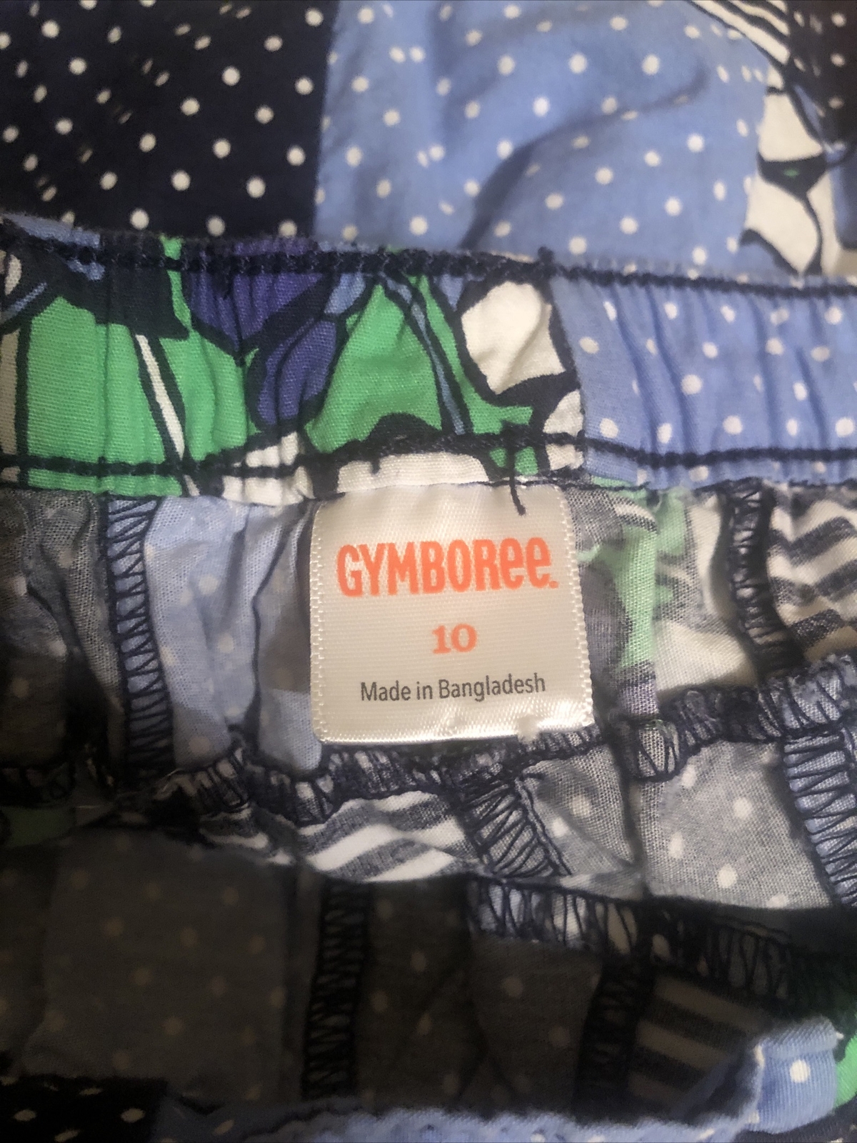 Gymboree Girls Spring Prep Blue Floral Patchwork Skirt Size:10 EUC image 2