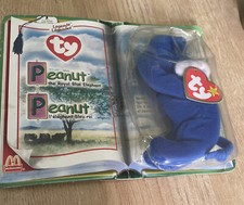 TY Teenie Beanie McDonalds Peanut The Royal Blue Elephant Retired Rare