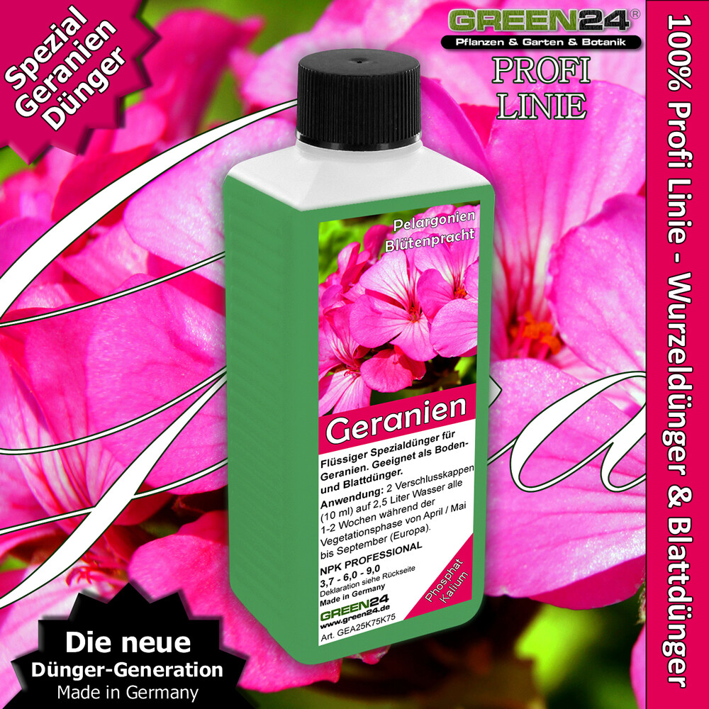 Geranien-Dnger Pelargonien Balkonblumen-Dnger Flssigdnger fr  Sommer-Blumen | eBay.de