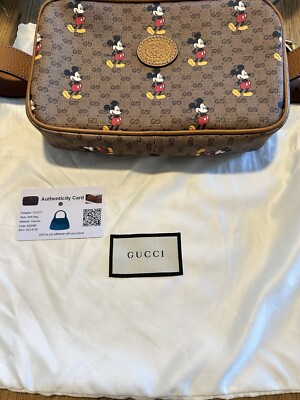 Gucci x Disney Mickey Mouse Belt Bag 90cm Unisex Crossbody Purse
