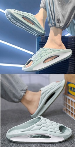 Summer Slippers Women Men Sports Slides Soft EVA Thick Sole Cloud Slippers - Picture 18 of 31