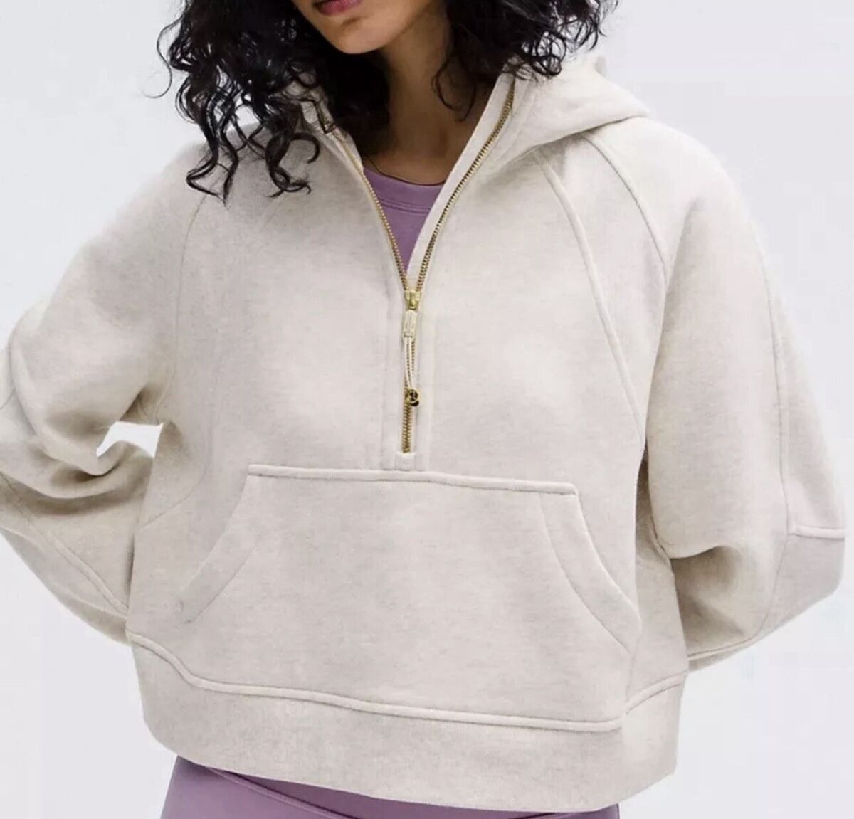Lululemon Scuba Oversized Half Zip Cropped $118 XS/S NEW Lululemon Scuba Oversized Half Zip Cropped $118 XS/S NEW