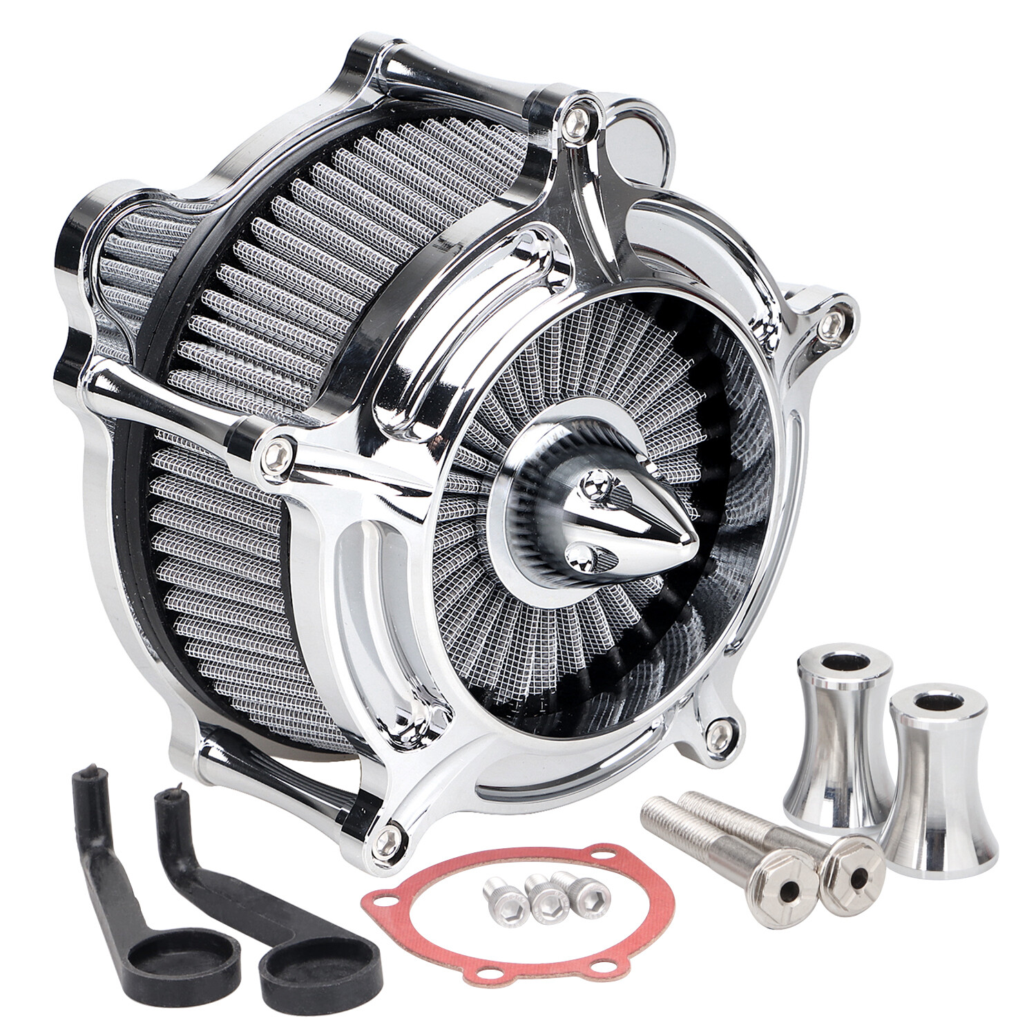 Air Cleaner Grey Intake Filter Kit For Harley Road King Softail Custom FLHRS US