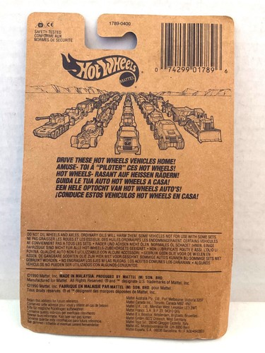 Hot Wheels GT RACER - 1990 BLUE CARD International No # (US #74) 1789 - Picture 4 of 4