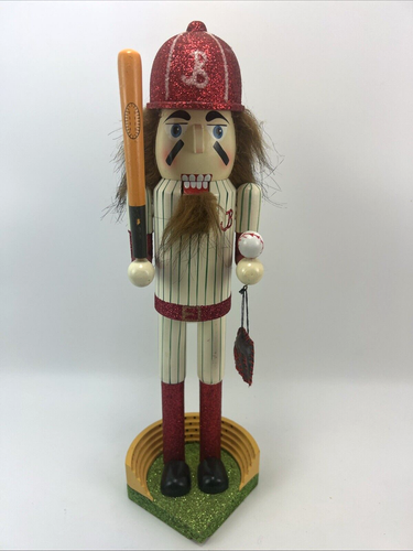 2006 BOMBAY Kids BASEBALL Player Nutcracker Preowned 15" - 第 1/10 張圖片