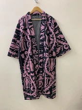 Floral Hand Embroidery Women Duster Cotton Kimono | Vintage Long Jacket