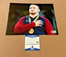KYLE SNYDER SIGNED 8X10 WRESTLING PHOTO BECKETT CERT OLYMPIC GOLD MEDAL #3
