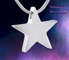 New Star Classic Cremation Urn Keepsake Ashes Memorial Necklace
