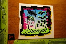 Alter Aufkleber Mode Kleidung Jeans Jackets CHEWAN (E)